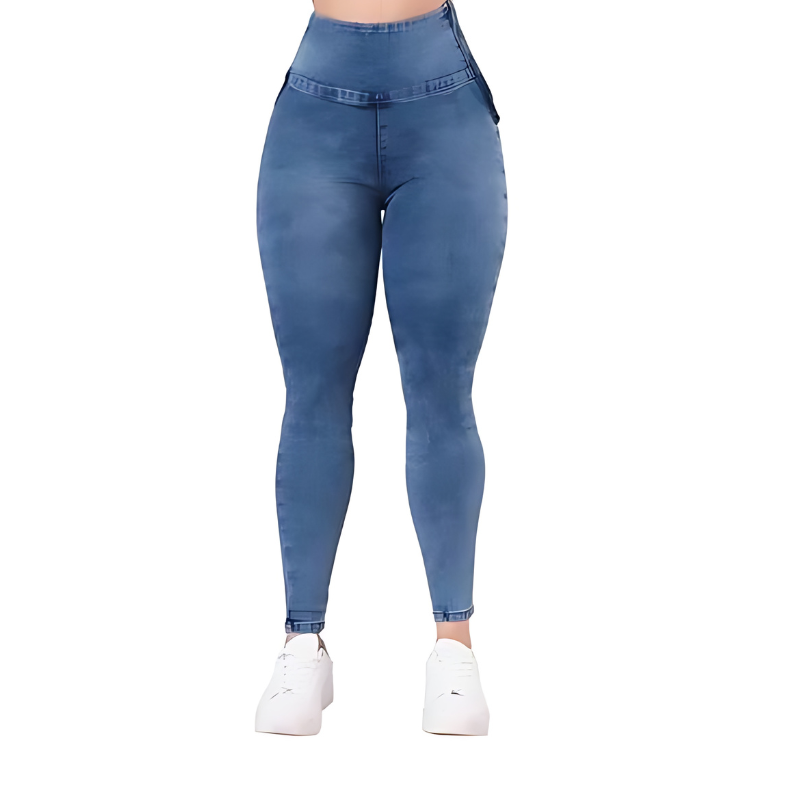 Pantaloni de Compresie cu Abdomen Strâns Ajustat