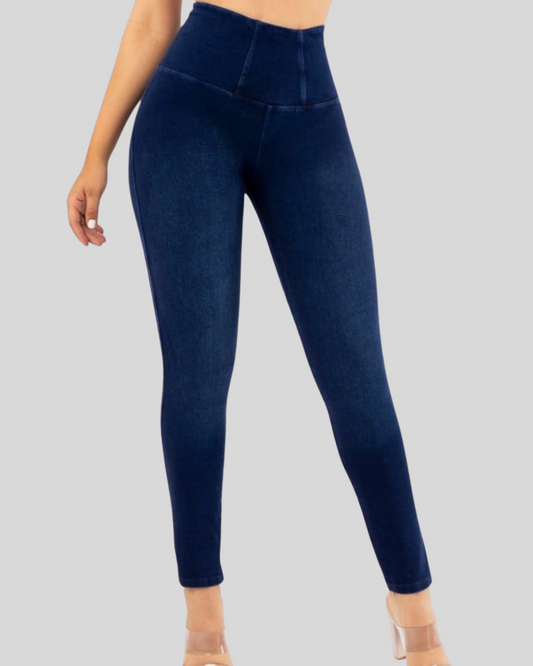 Pantaloni cu efect de brâu push-up