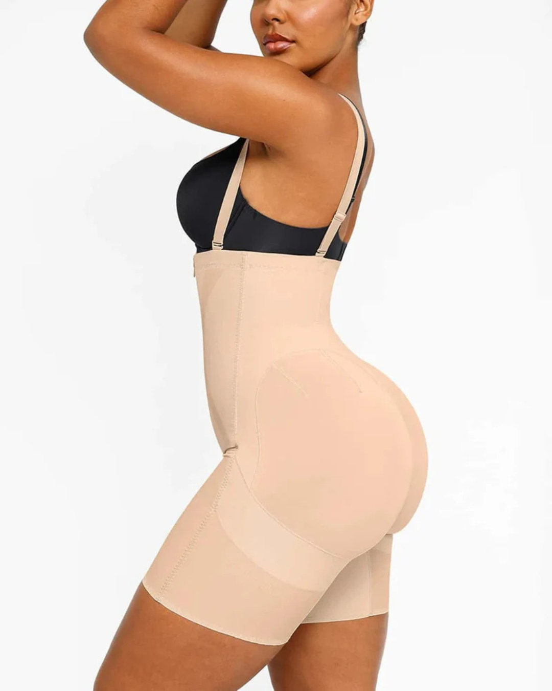 Body Shaper cu Fermoar Frontal și Ranforsare a Feselor