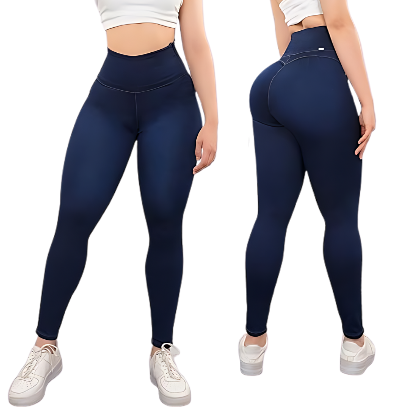 Pantaloni de Compresie cu Abdomen Strâns Ajustat